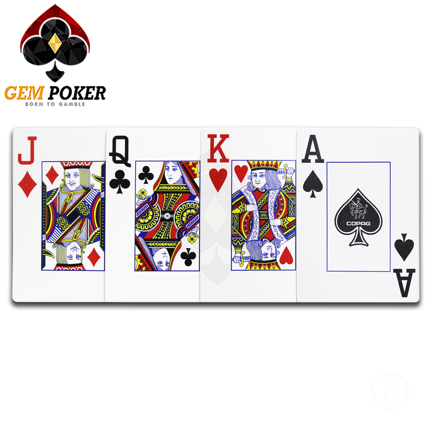 BÀI POKER COPAG JUMBO RED/BLUE 100% PLASTIC