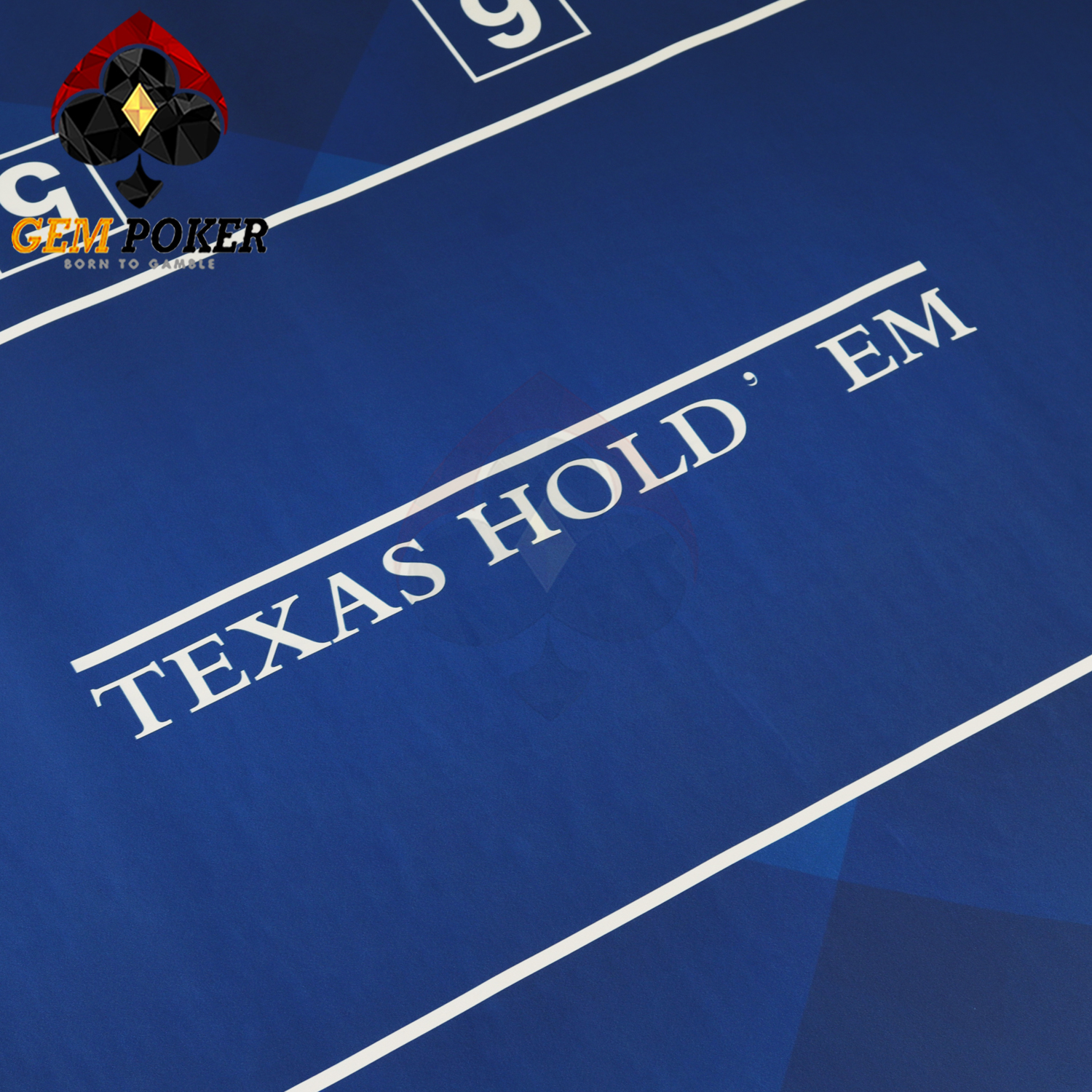 OVAL TEXAS POKER RUBBER MAT BIG SIZE