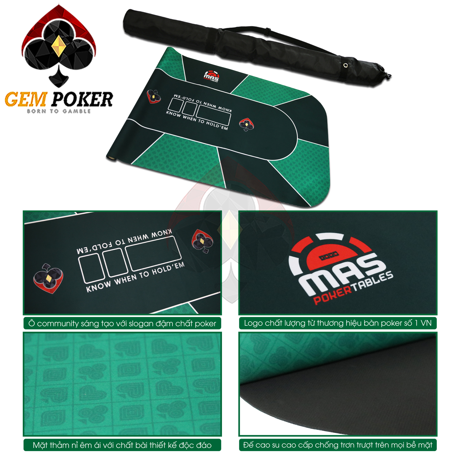 Print THẢM POKER