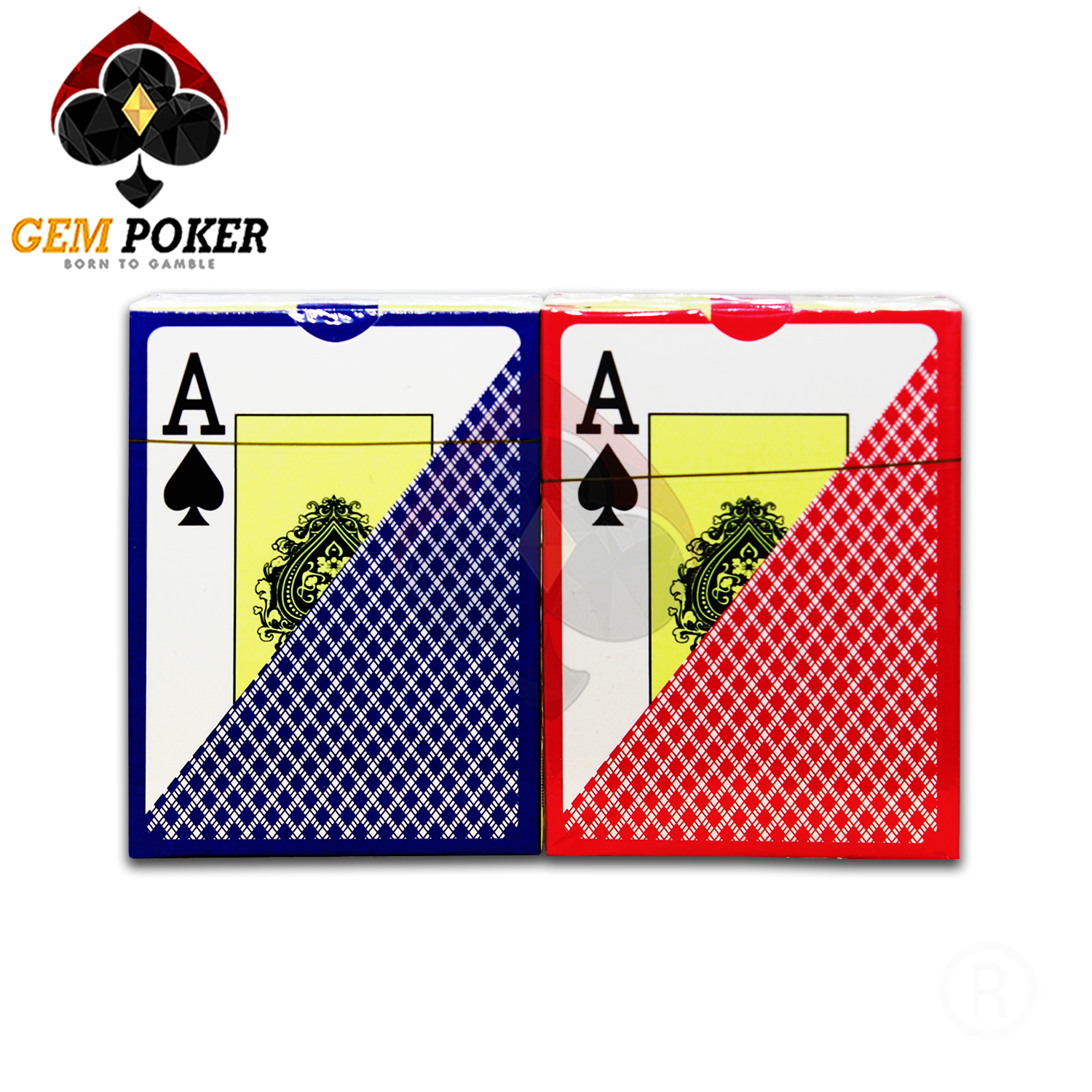 TEXAS HOLD'EM POKER PLAYING CARDS 100% PLASTIC