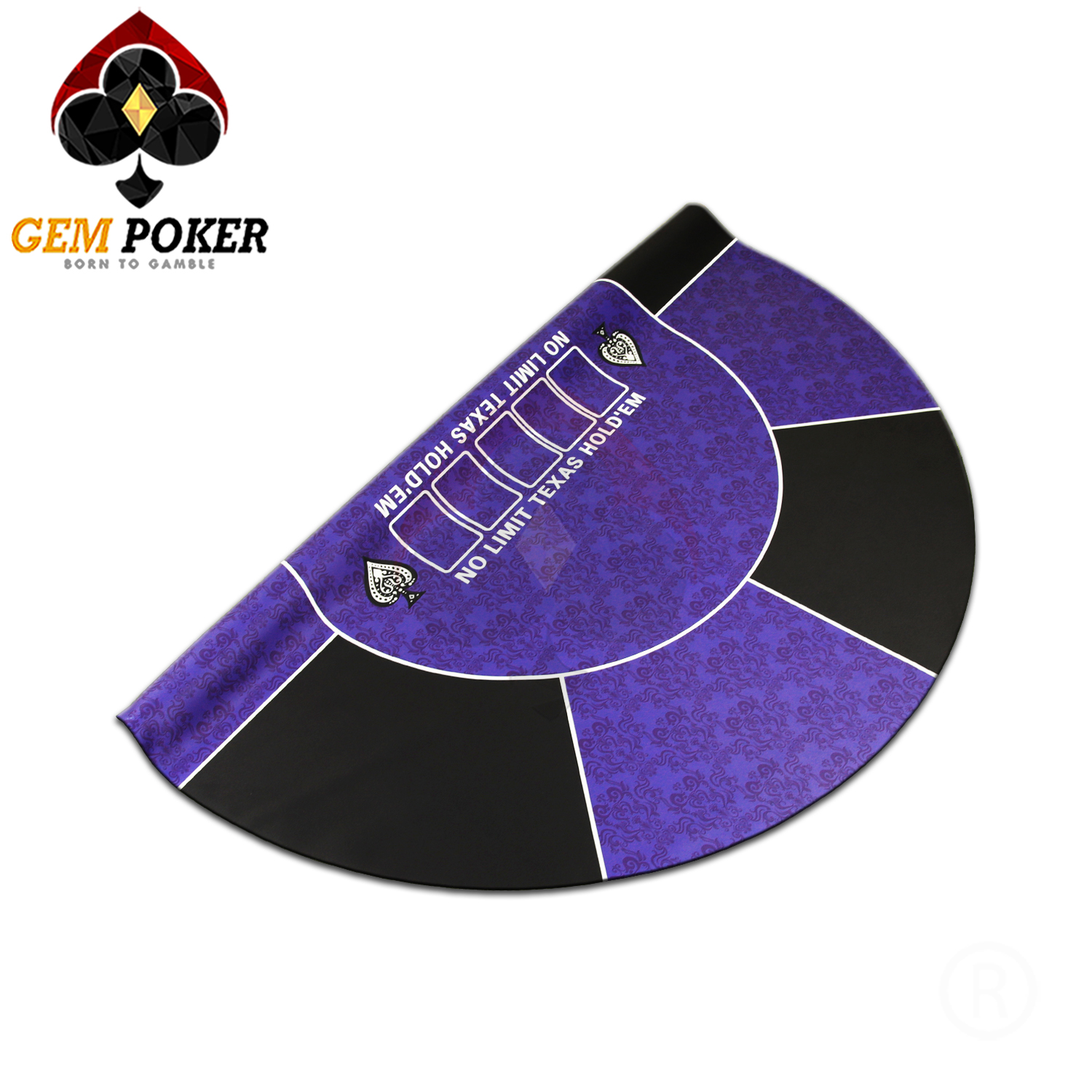 THẢM TRÒN POKER TEXAS HOLD'EM - BLUE