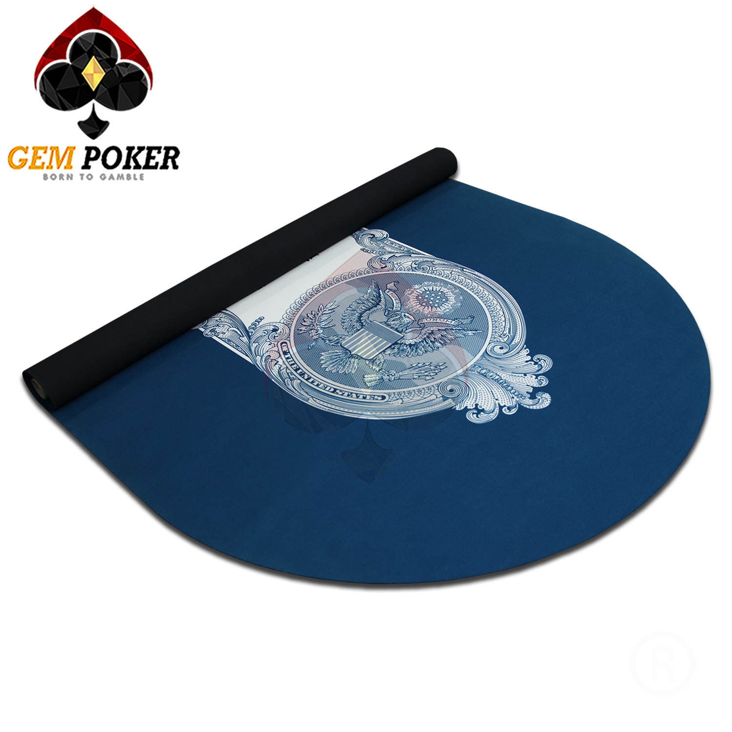 THẢM POKER OVAL TEXAS - GEM DOLLAR®️