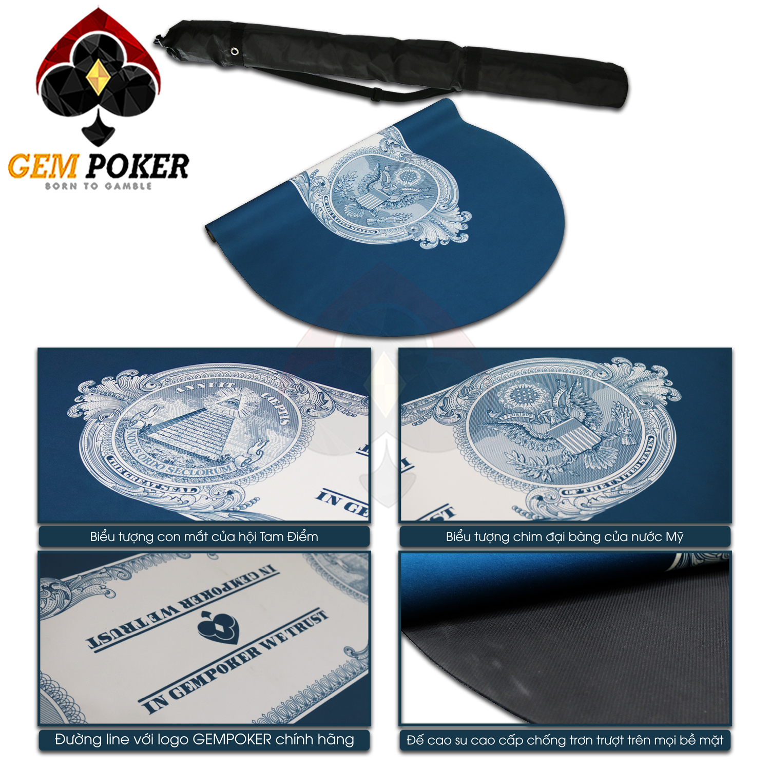 THẢM POKER OVAL