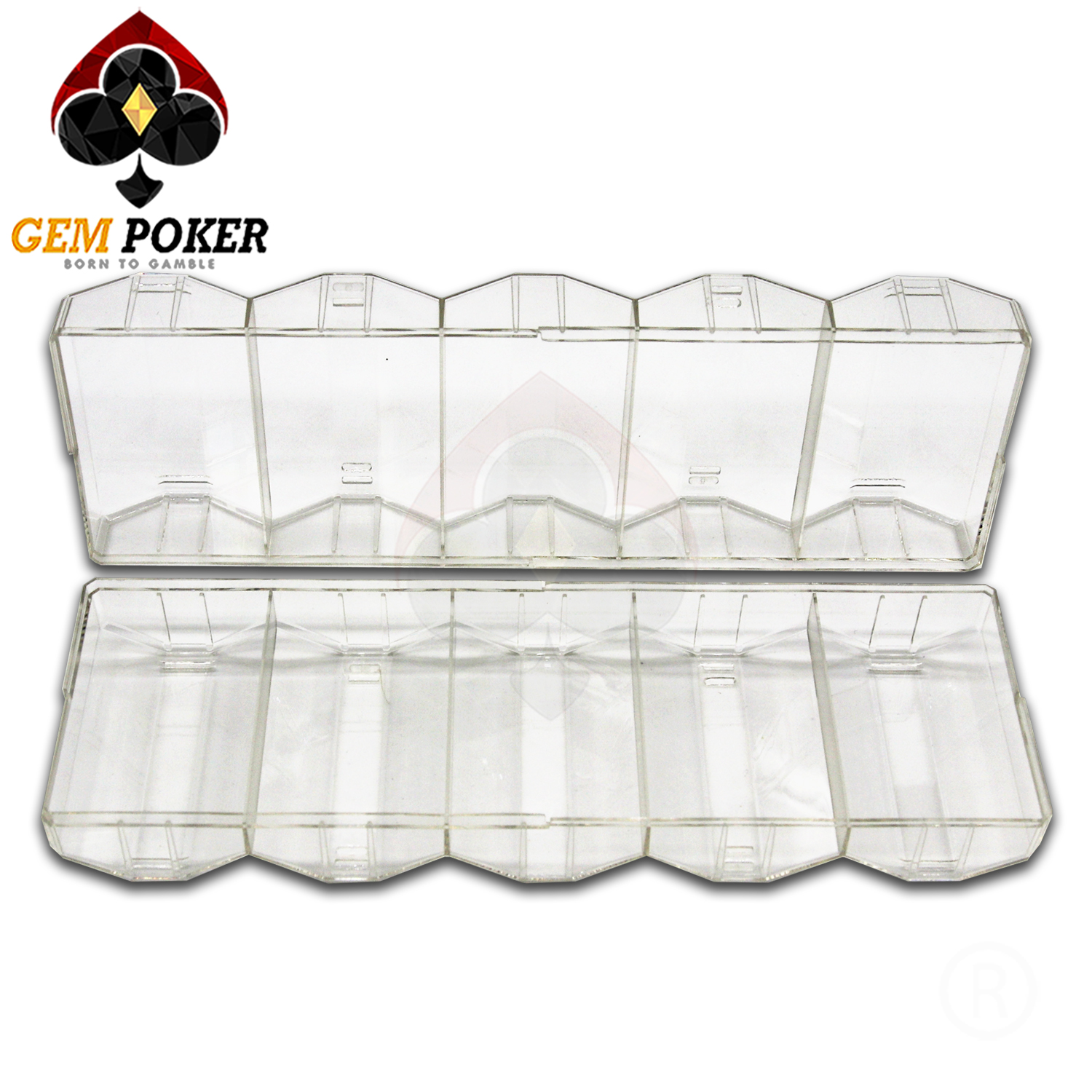 TRAY 100 POKER CHIPS OCTAGON