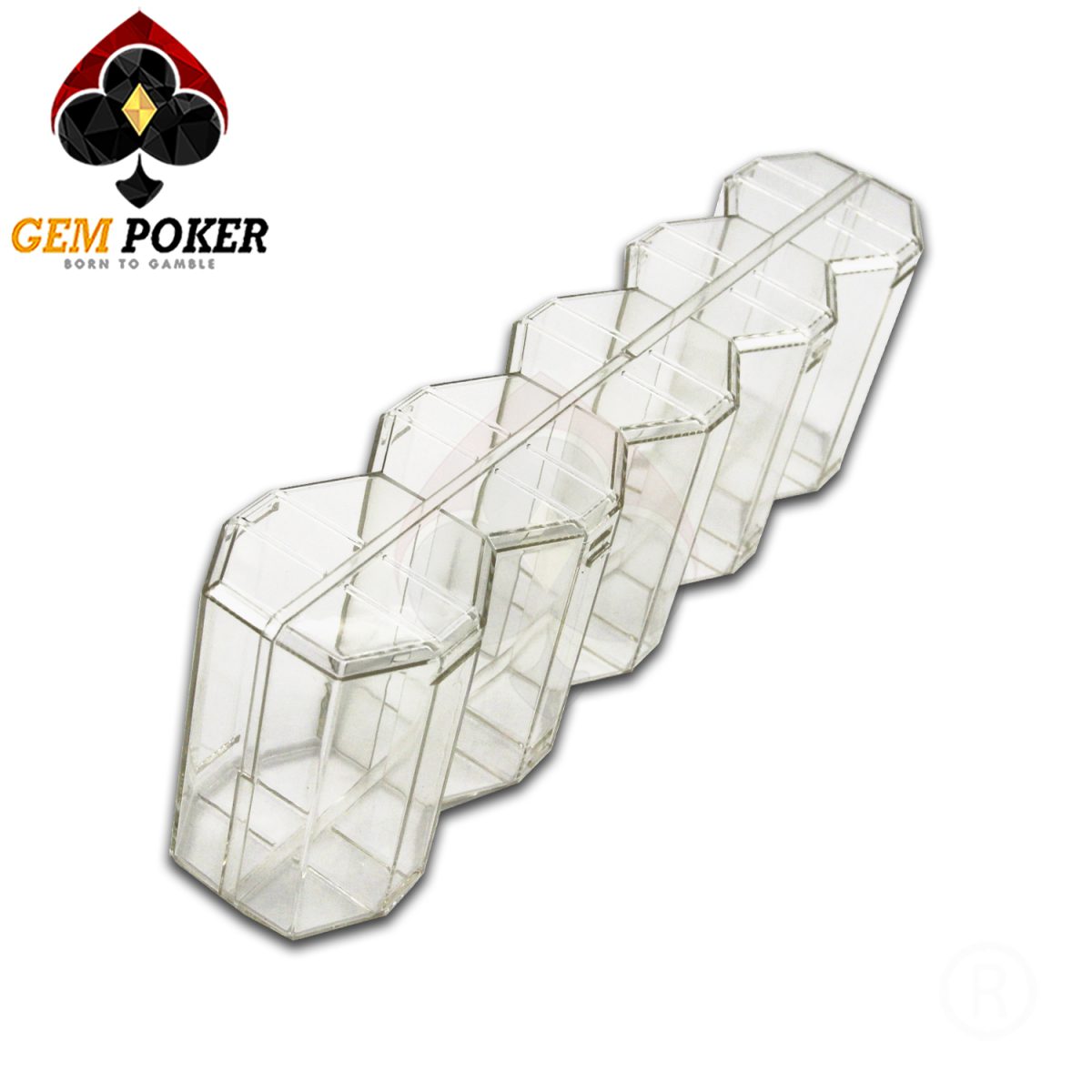 TRAY 100 POKER CHIPS OCTAGON