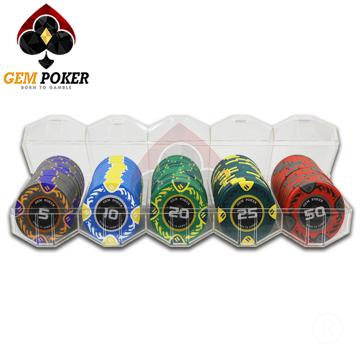 tray 100 chip poker