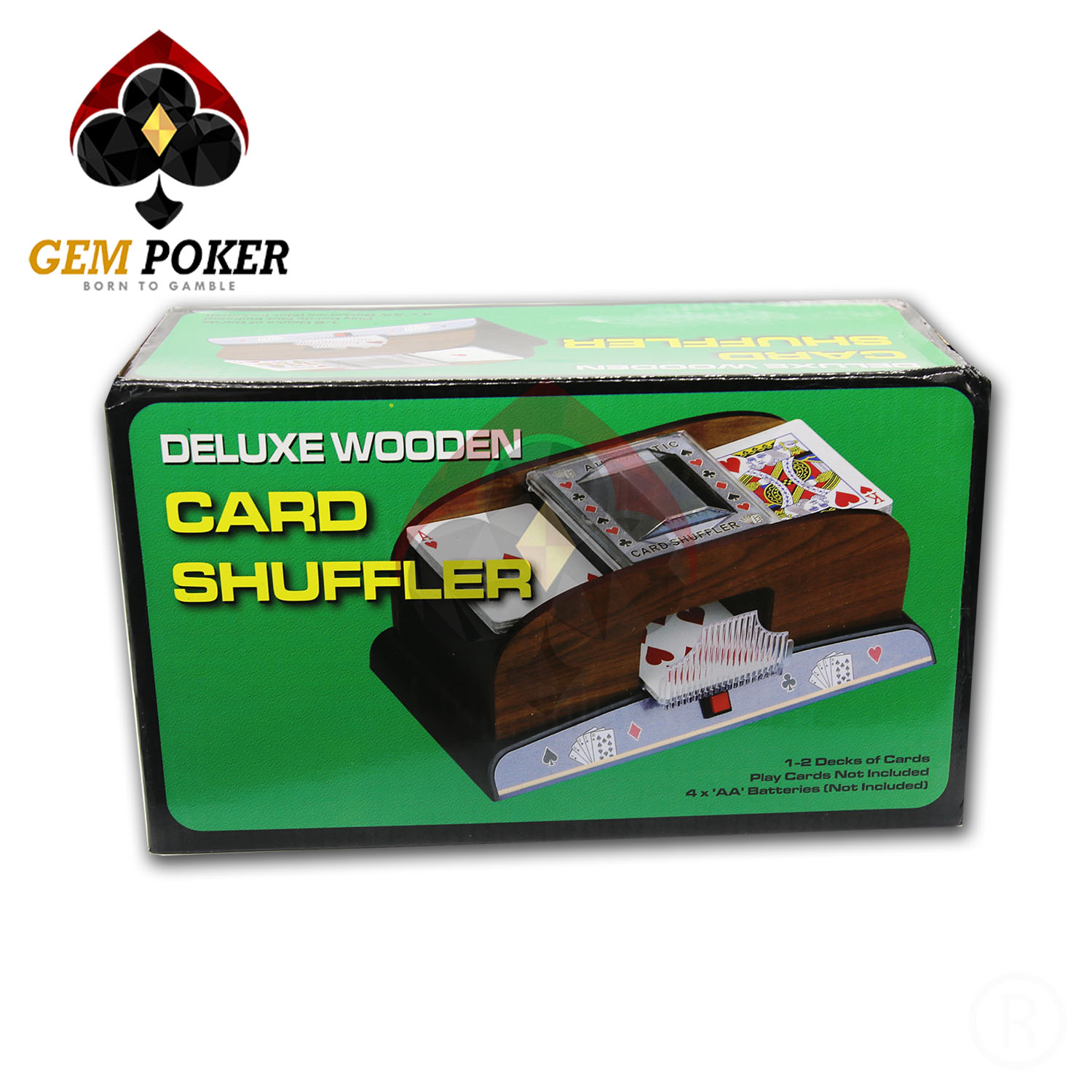 wooden card shuffler