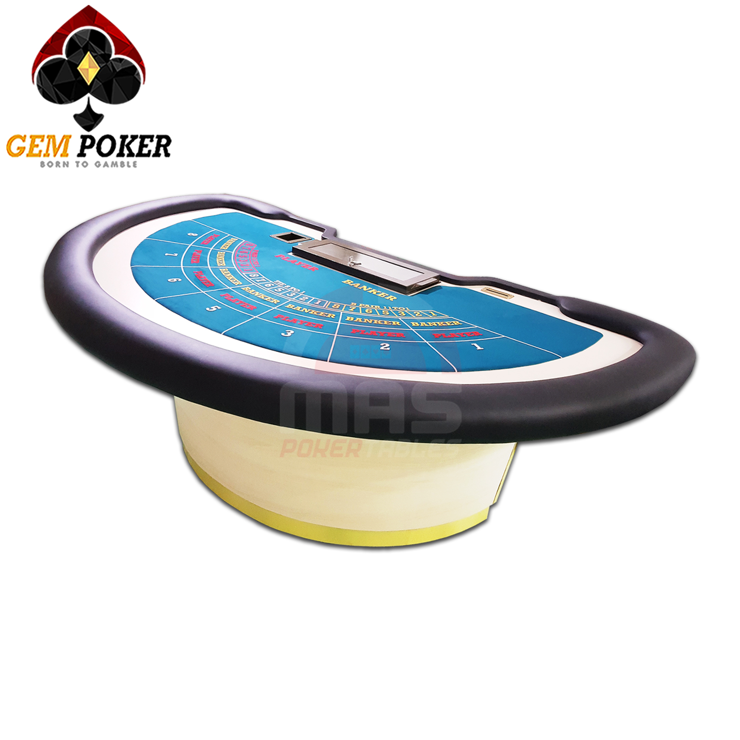 Bàn Baccarat Bán Nguyệt Baccarat Table BCRT05