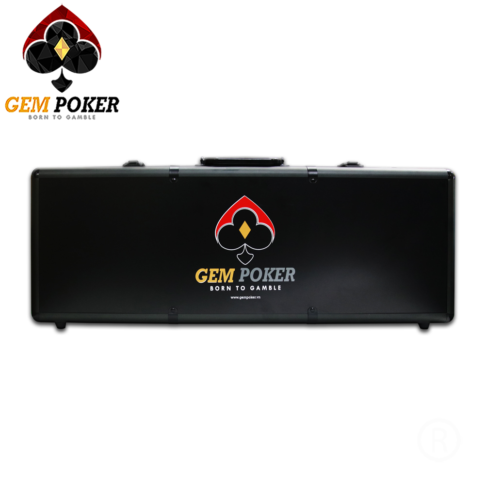 VALI 500 CHIP POKER ABS KHÔNG SỐ CAO CẤP