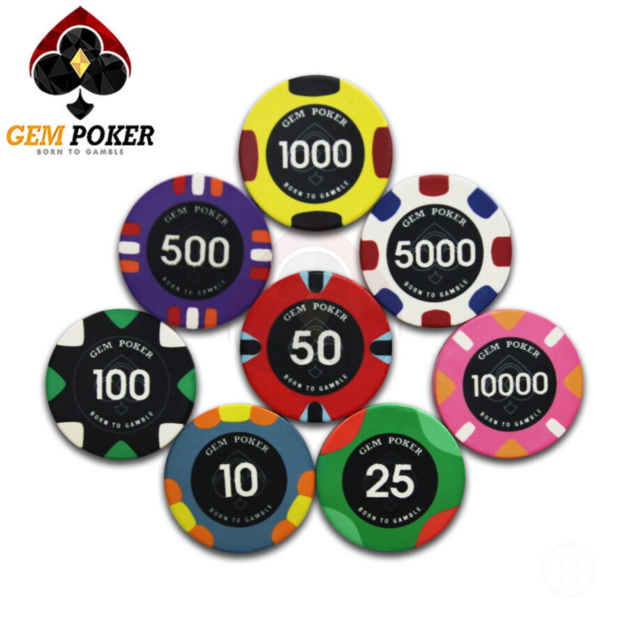 poker chips CERAMIC