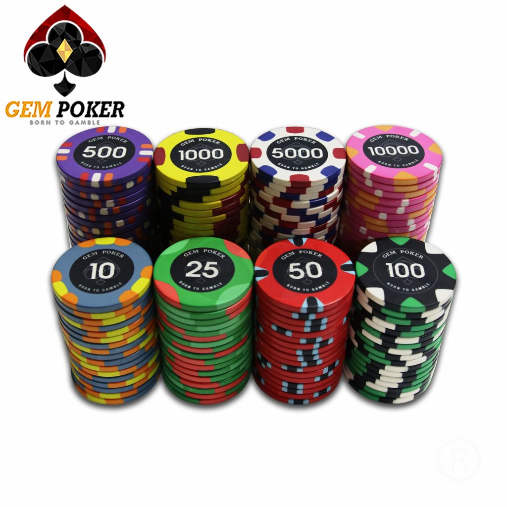 PREMIUM CERAMIC POKER CHIP SET 500 ALPHA