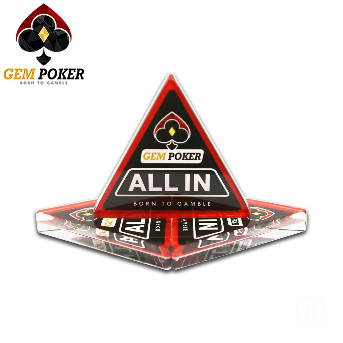 NÚT ALL-IN GEMPOKER 100% ACRYLIC
