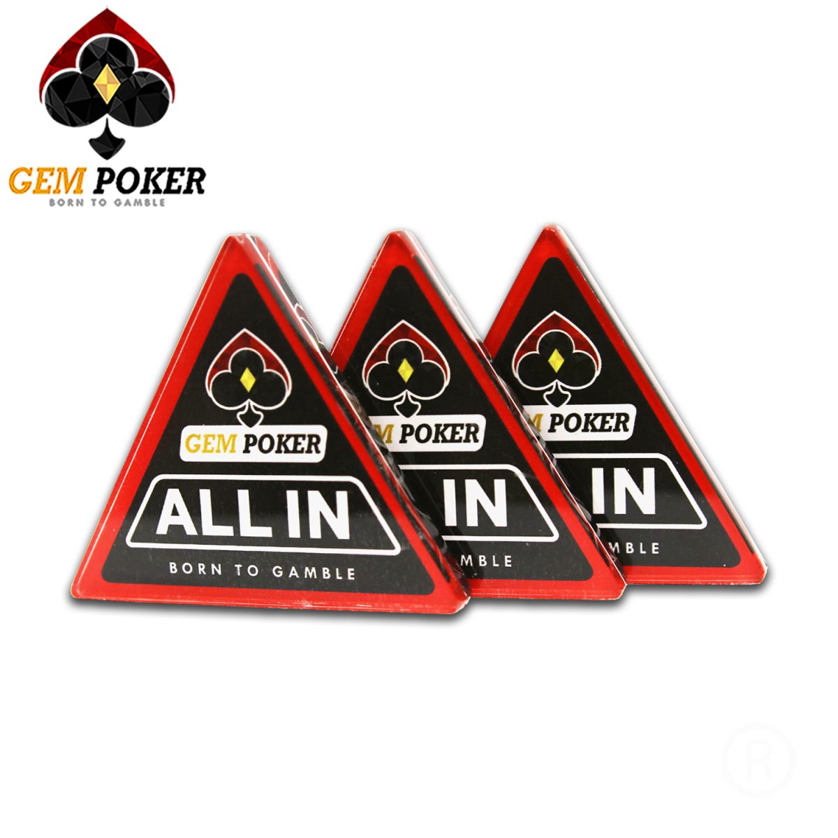 NÚT ALL-IN GEMPOKER 100% ACRYLIC