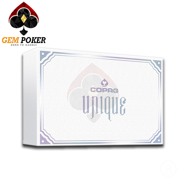 COPAG UNIQUE POKER BLACK/GOLD 100% PLASTIC