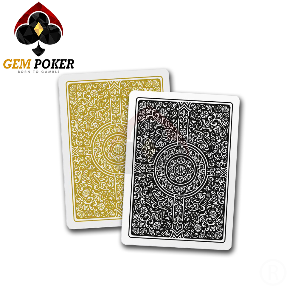 COPAG UNIQUE POKER BLACK/GOLD 100% PLASTIC