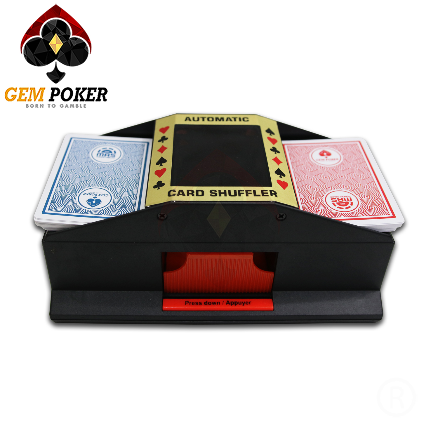 pro shuffle 2 deck automatic card shuffler