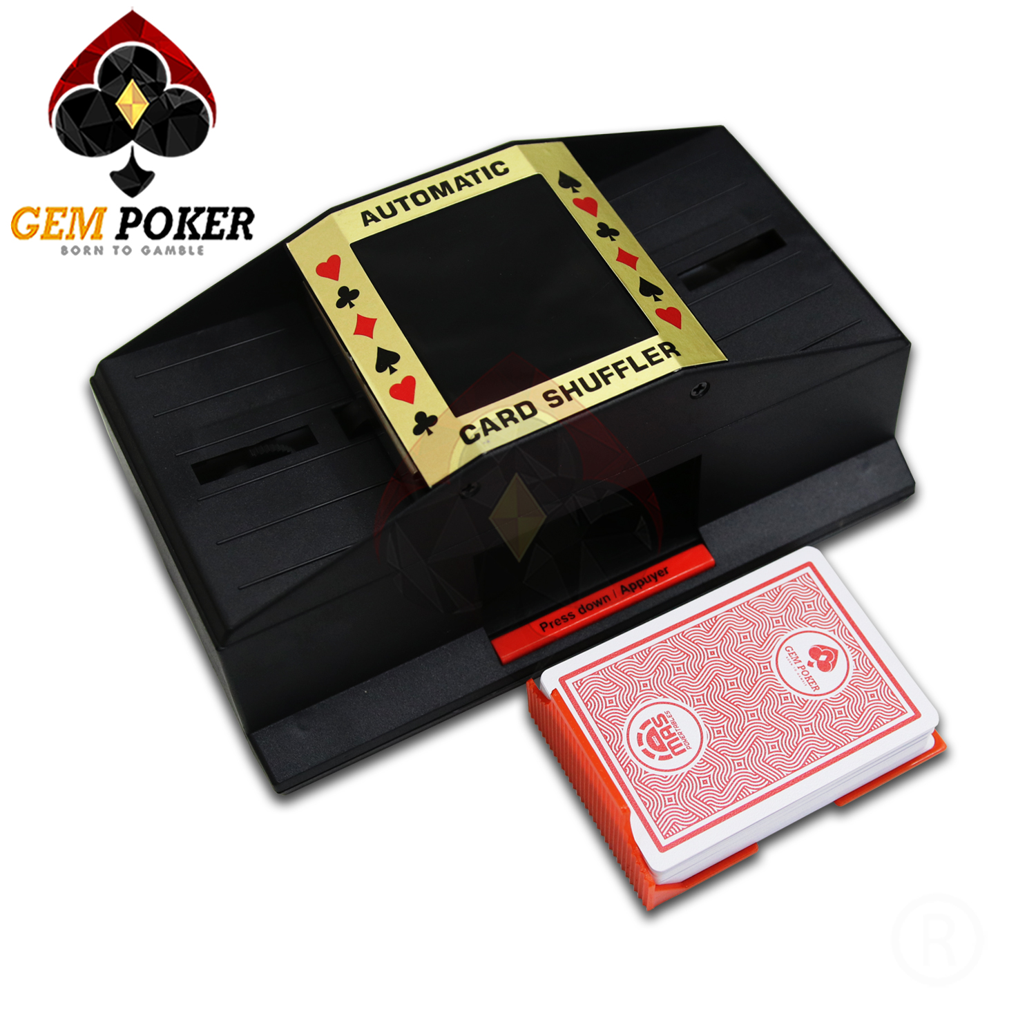 MÁY XÀO BÀI 2 BỘ CARD SHUFFLER AUTOMATIC