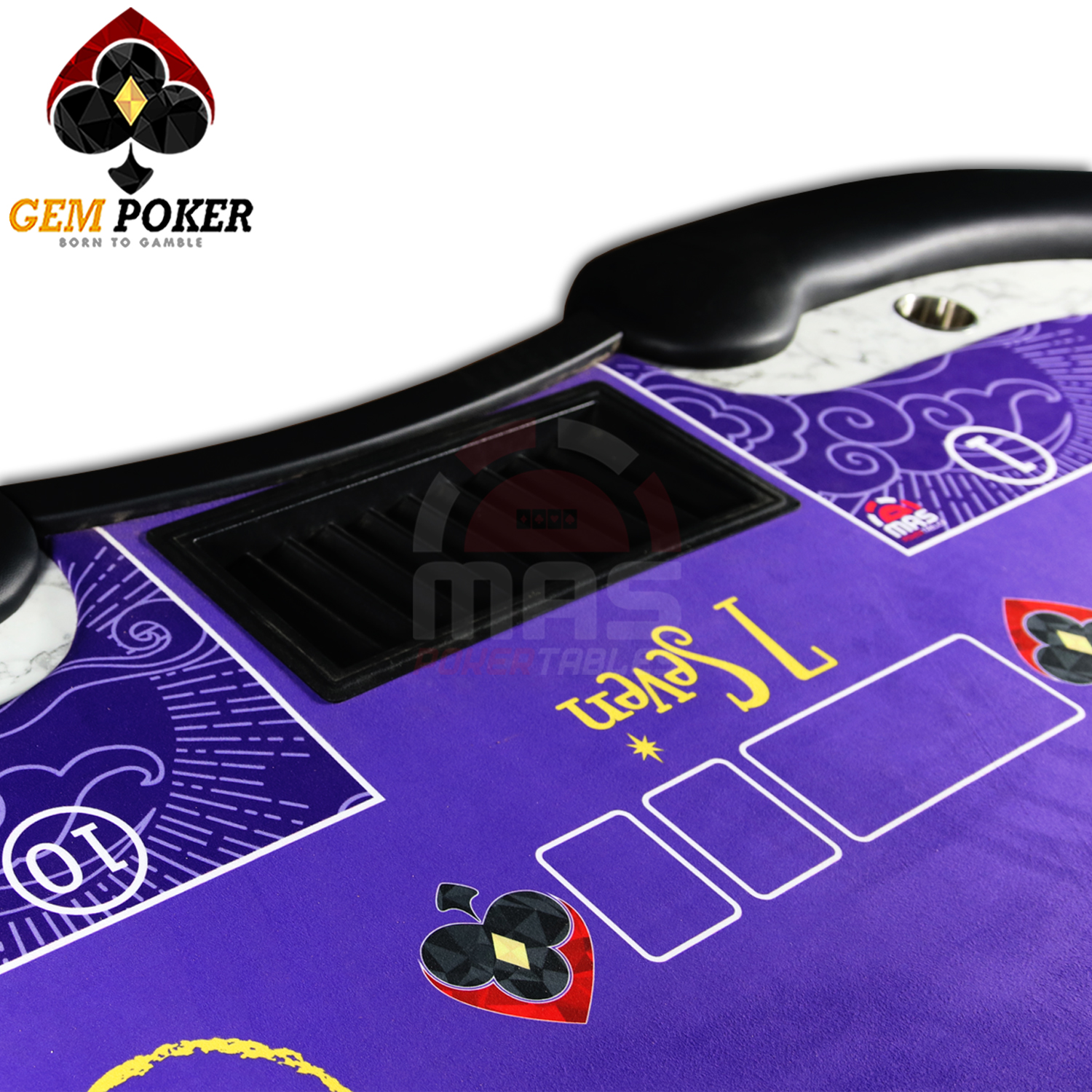 POKER TABLE PURPLE SKY