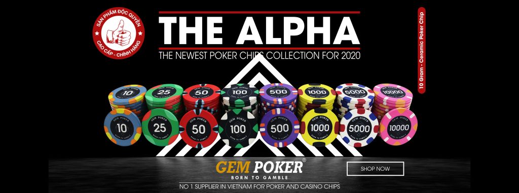 CERAMIC POKER CHIP SET 500 ALPHA