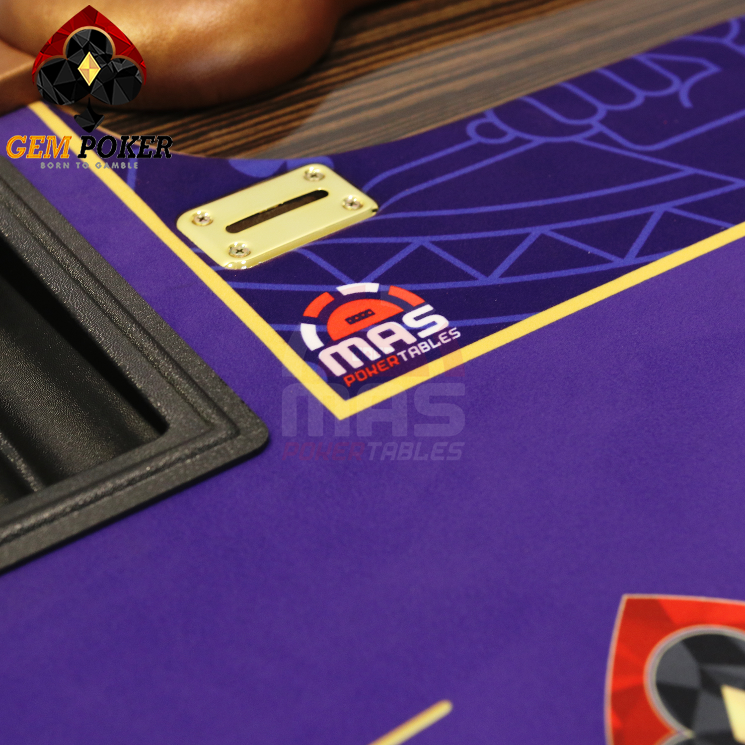 LUX SERIES POKER TABLE CRESCENT MOON P51