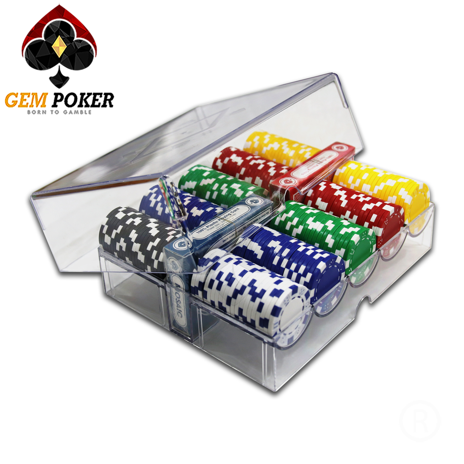 SET 200 CHIP POKER ABS KHÔNG SỐ