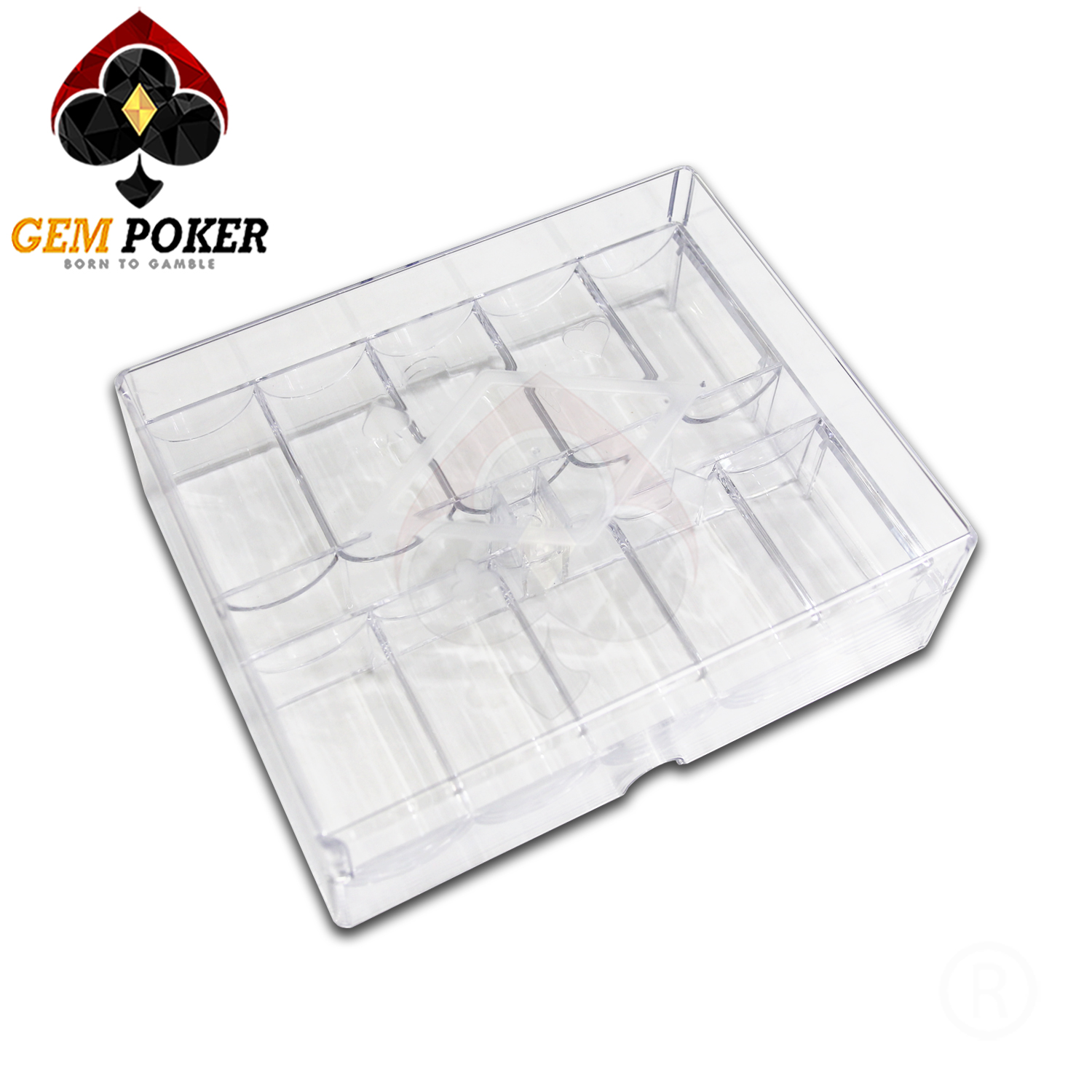 SET 200 CHIP POKER POSEIDON CLAY 3 TONES