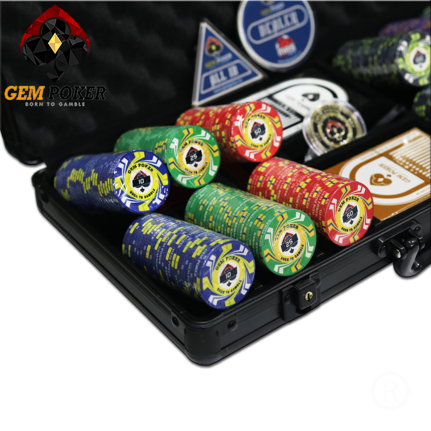 VALI 300 CHIP POKER SỨ TYPHOON CERAMIC