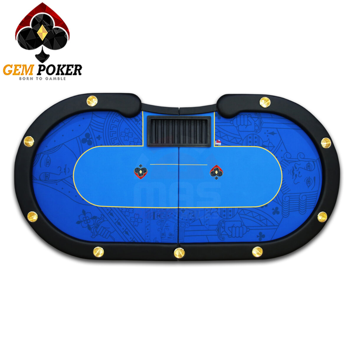 MẶT BÀN POKER GẬP