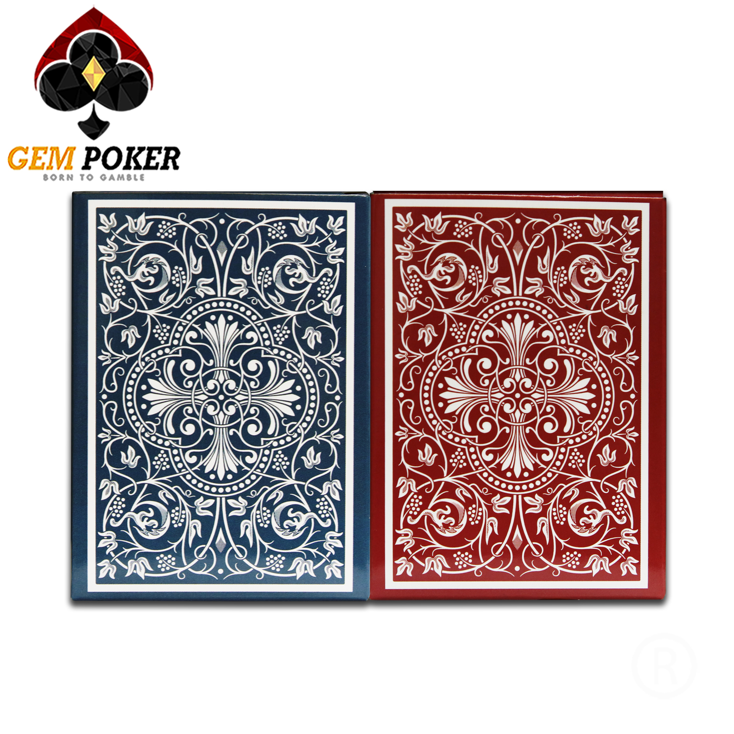 GEM POKER RFID PLAYING CARDS 100% PLASTIC