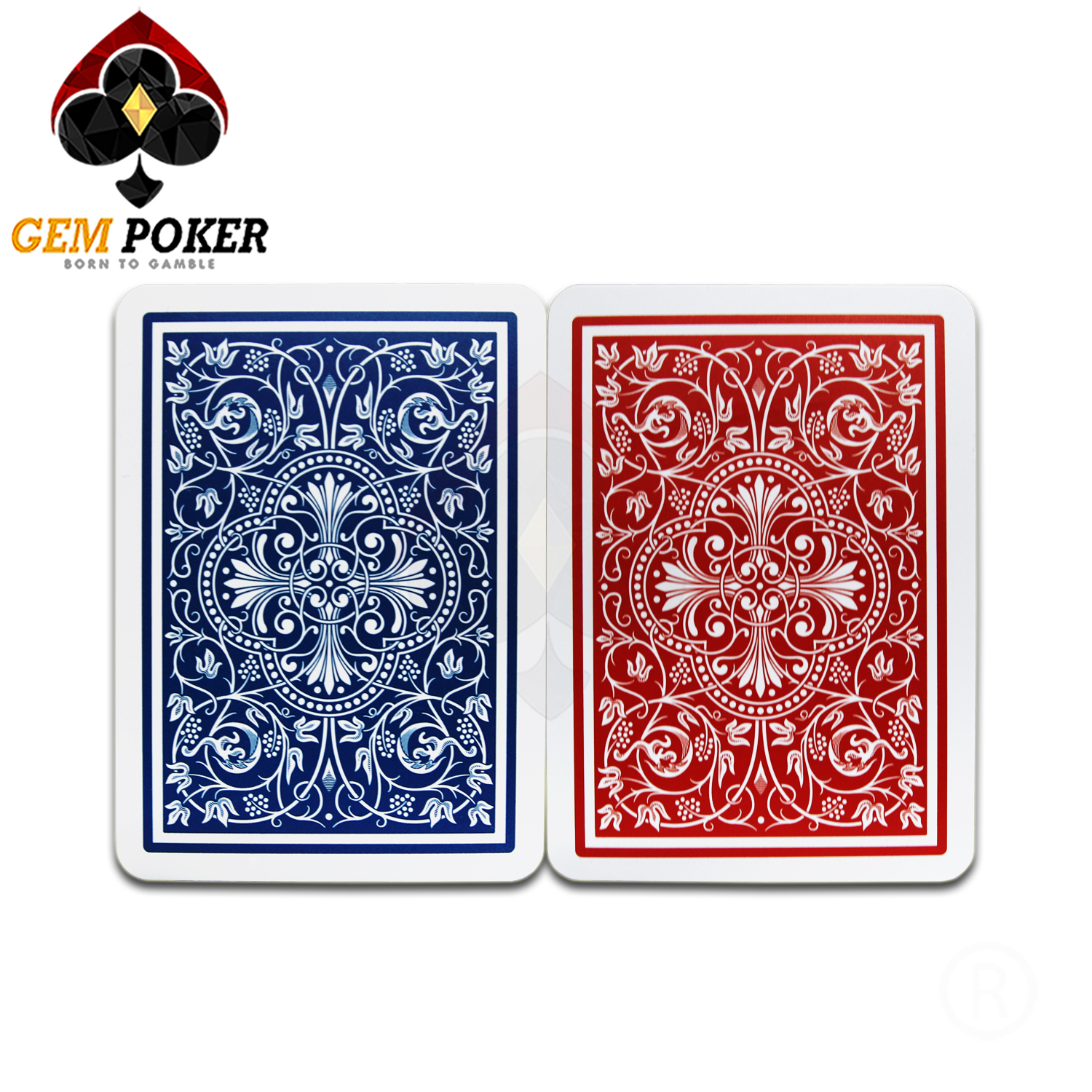 GEM POKER RFID PLAYING CARDS 100% PLASTIC