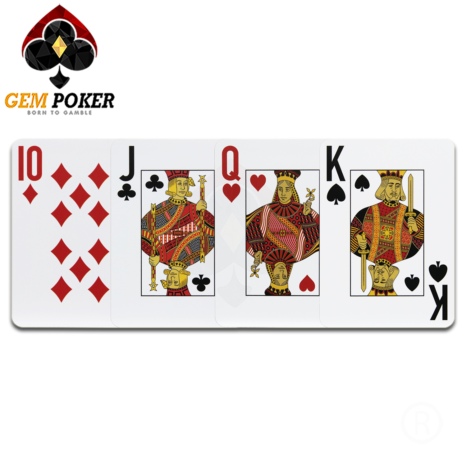 GEM POKER RFID PLAYING CARDS 100% PLASTIC