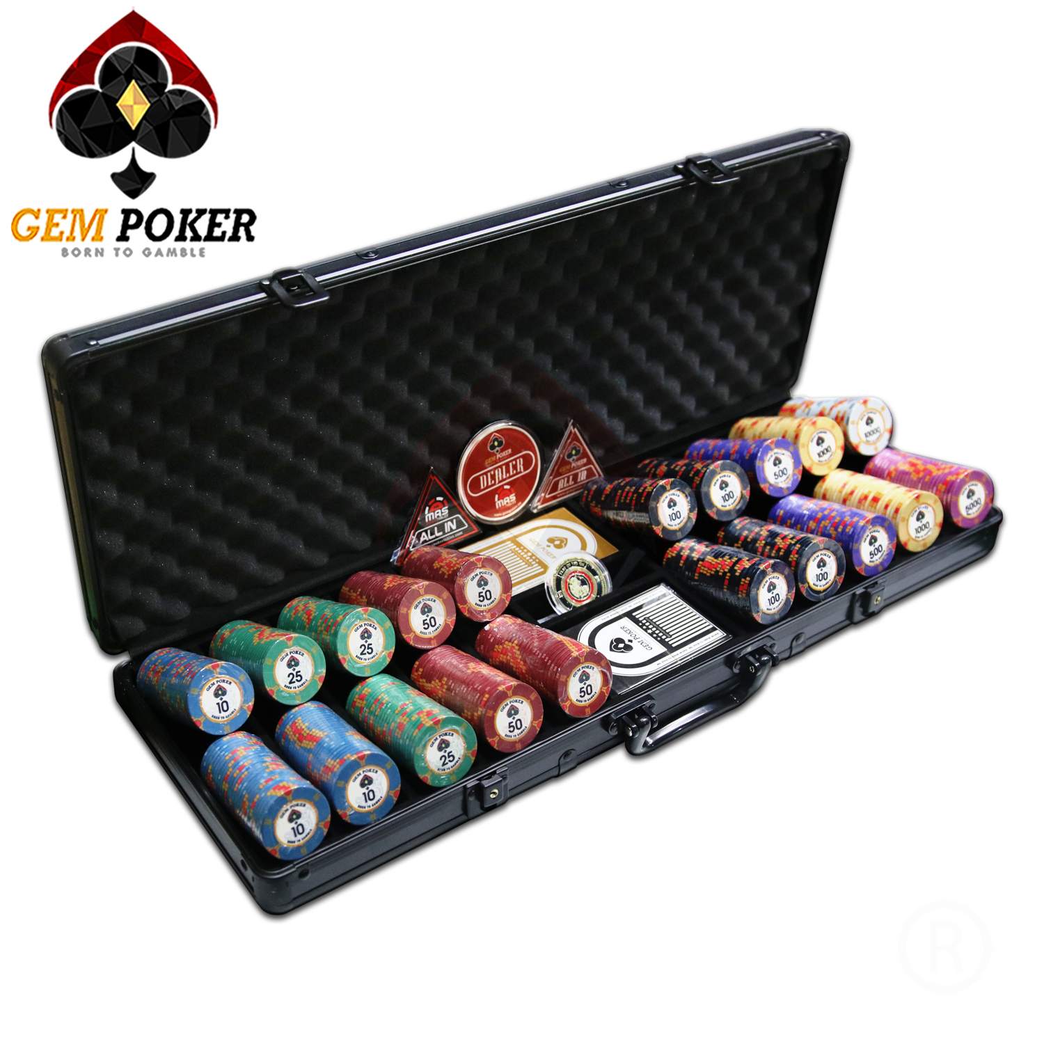 VALI 500 CHIP POKER SỨ CERAMIC YEAR OF THE OX