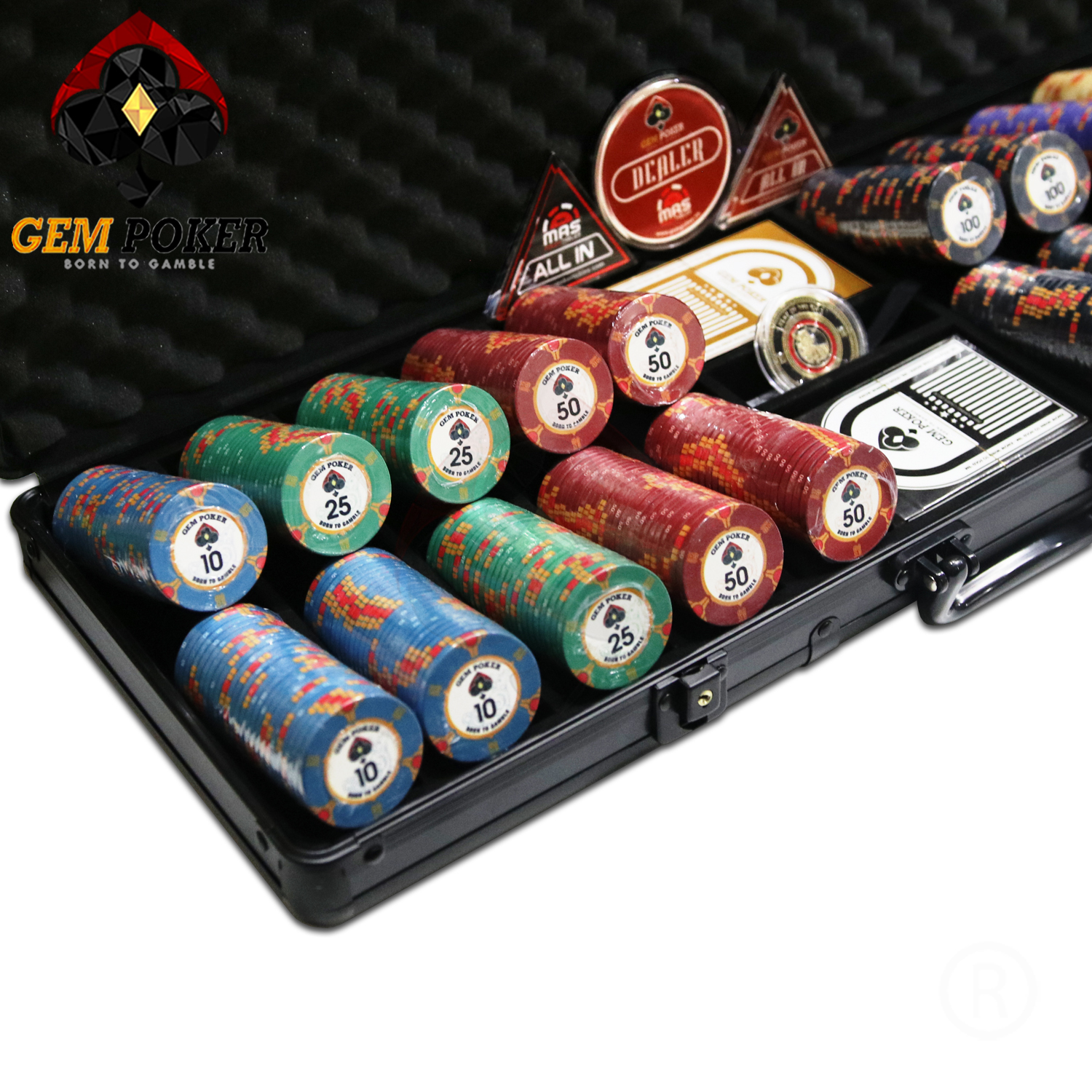 VALI 500 CHIP POKER SỨ CERAMIC YEAR OF THE OX