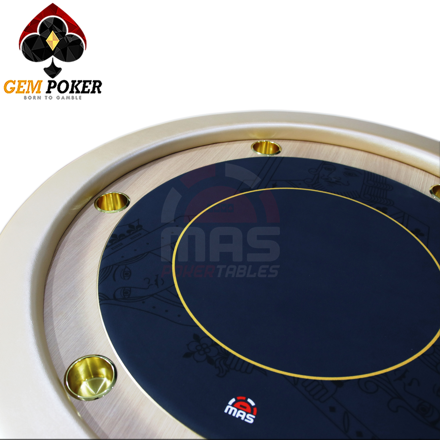 PREMIUM ROUND POKER TABLE WITH COVER P55