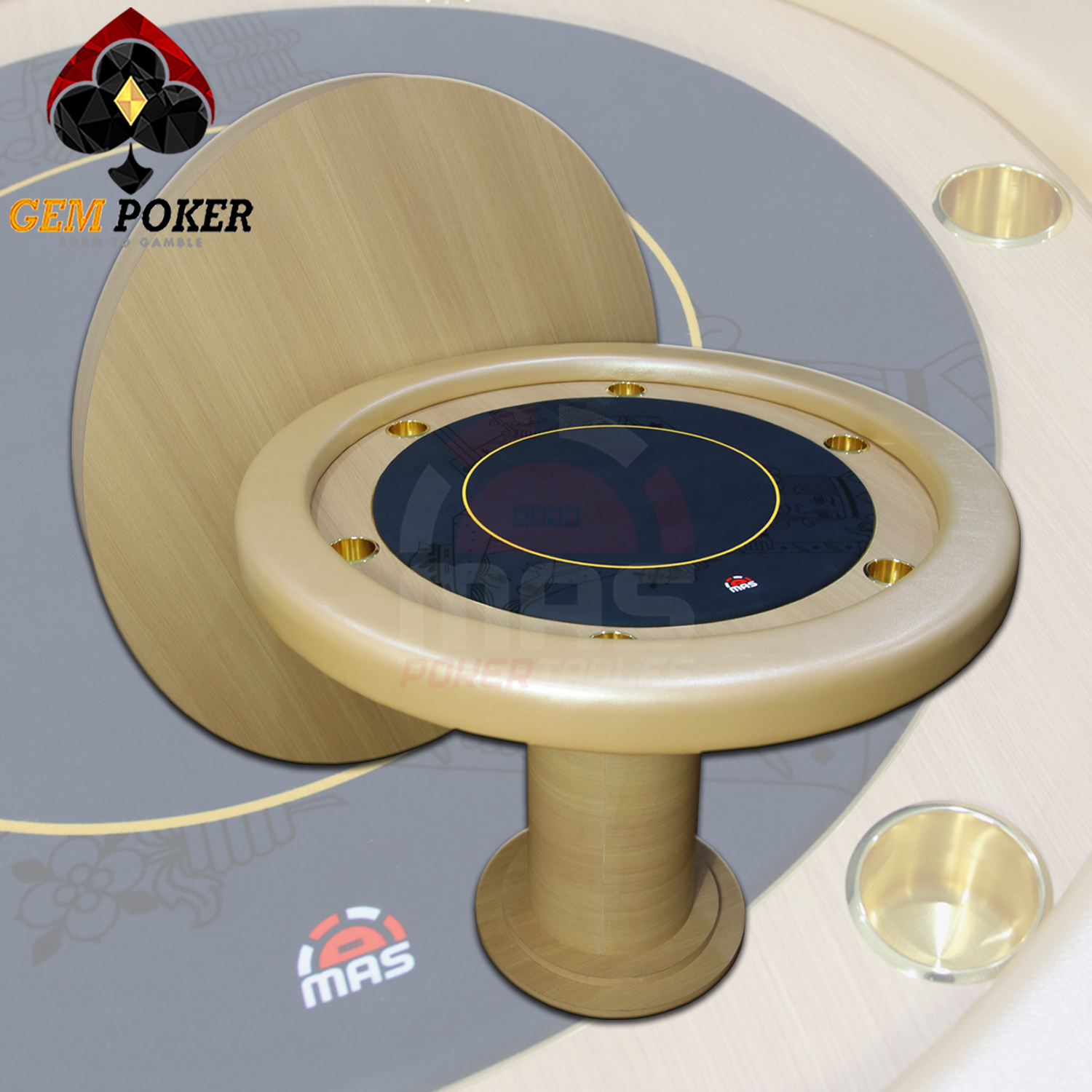 BÀN POKER TRÒN CÓ NẮP - P55