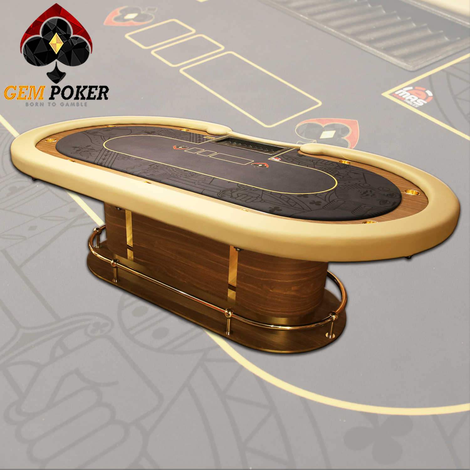 BÀN POKER VIP CÓ NẮP LUX SERIES - P59