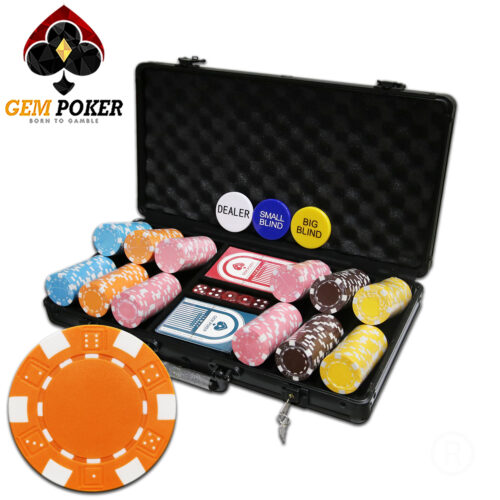 300 chip poker abs 5 MÀU Set 300 ABS Poker Chips 5 Colors