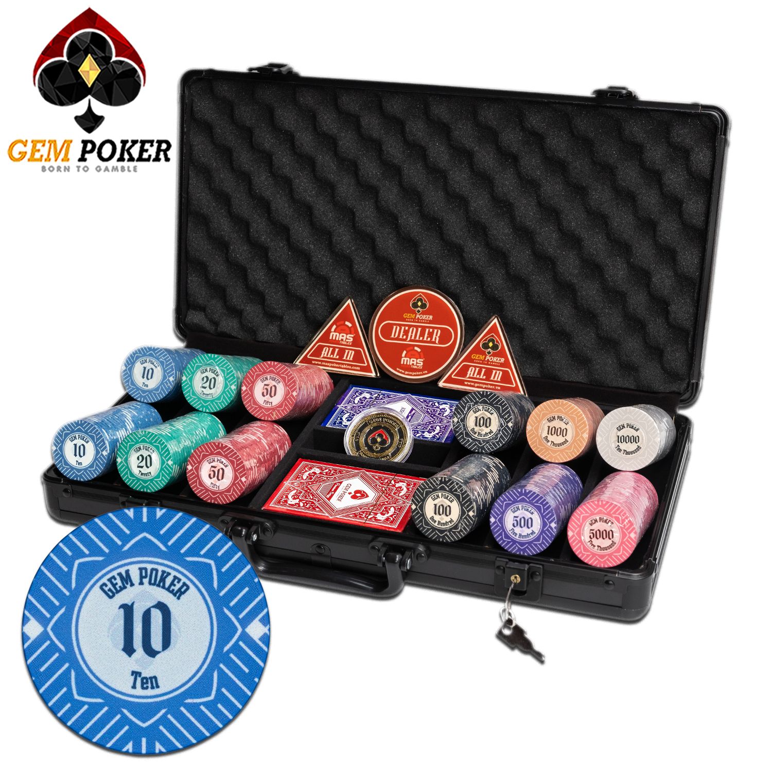 300 CHIP POKER SỨ