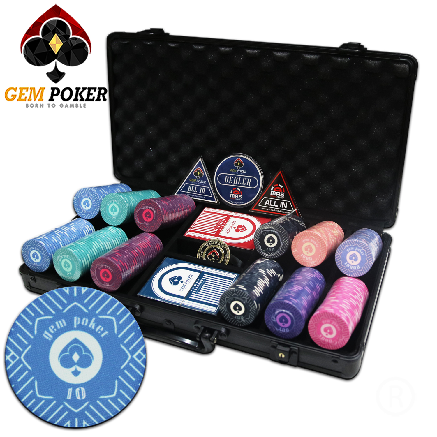 300 CHIP POKER SỨ