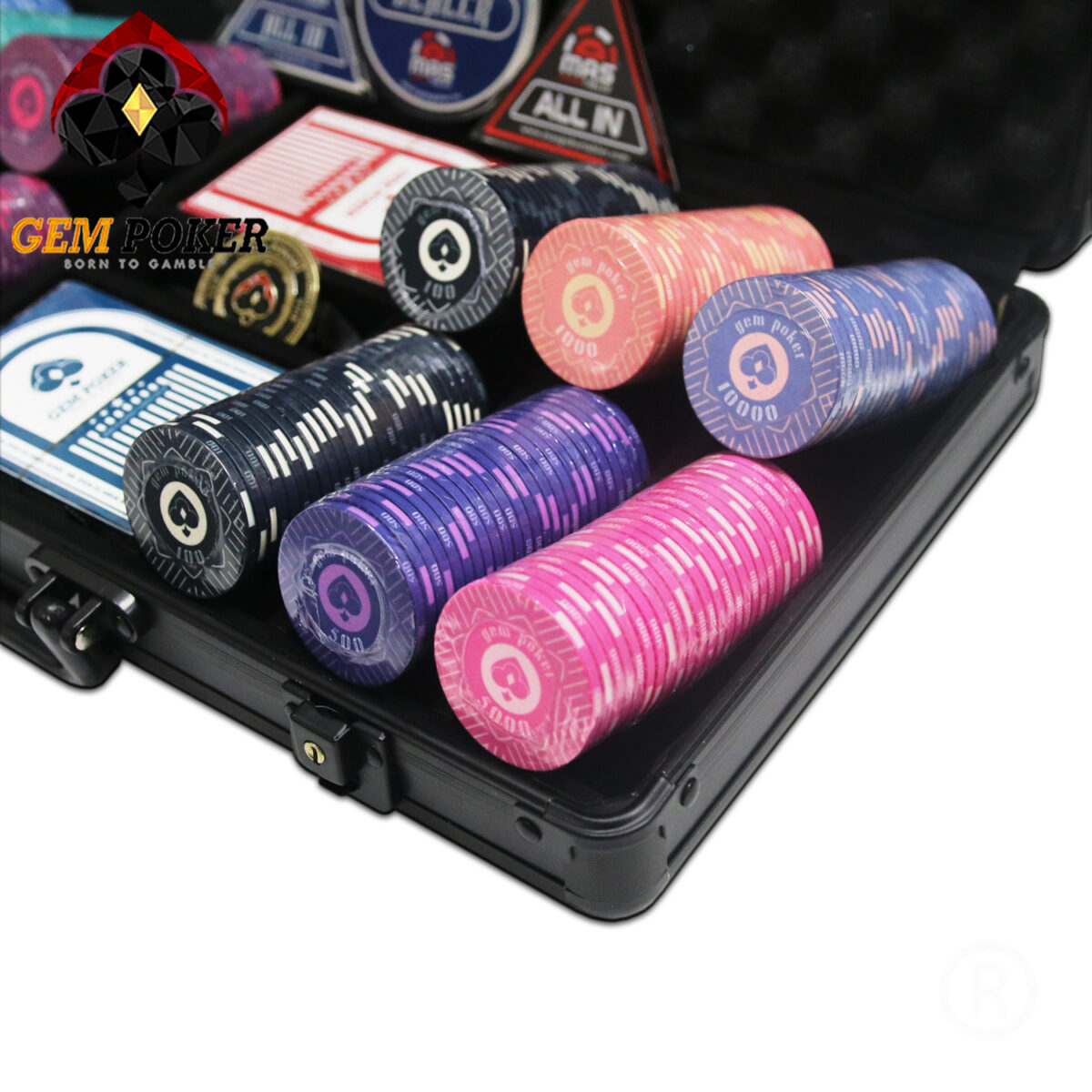 CERAMIC POKER CHIP SET 300 EDEN