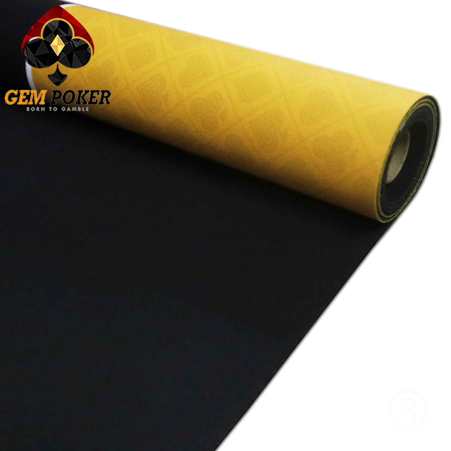 POKER RUBBER MAT GEM GOLD 180x90