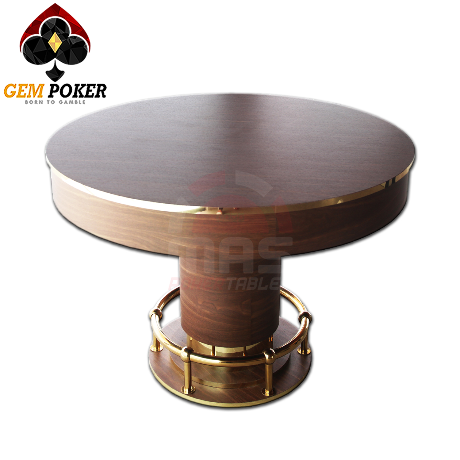 PREMIUM ROUND POKER TABLE WITH LID P57