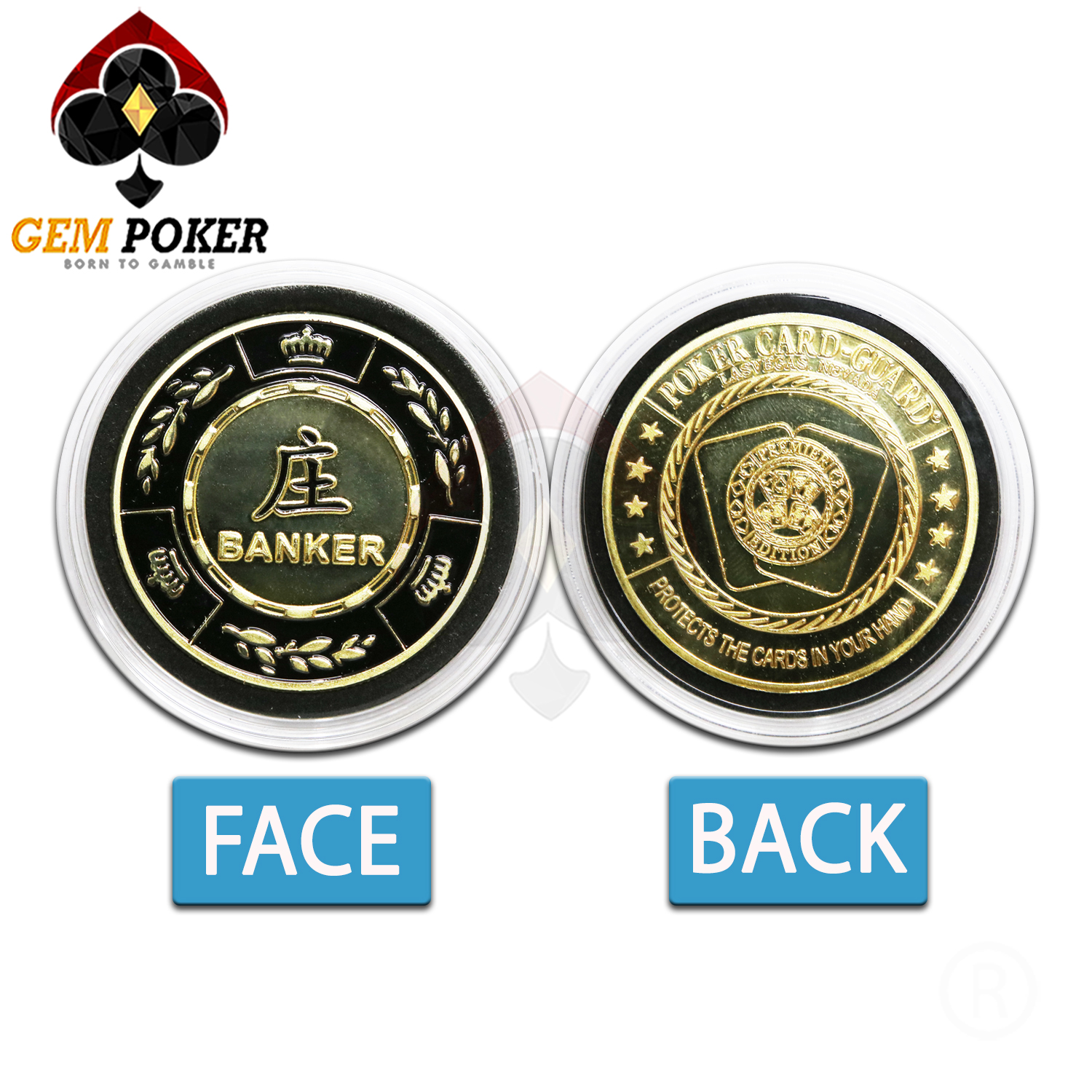 POKER CARD GUARD CHIP CHASERS