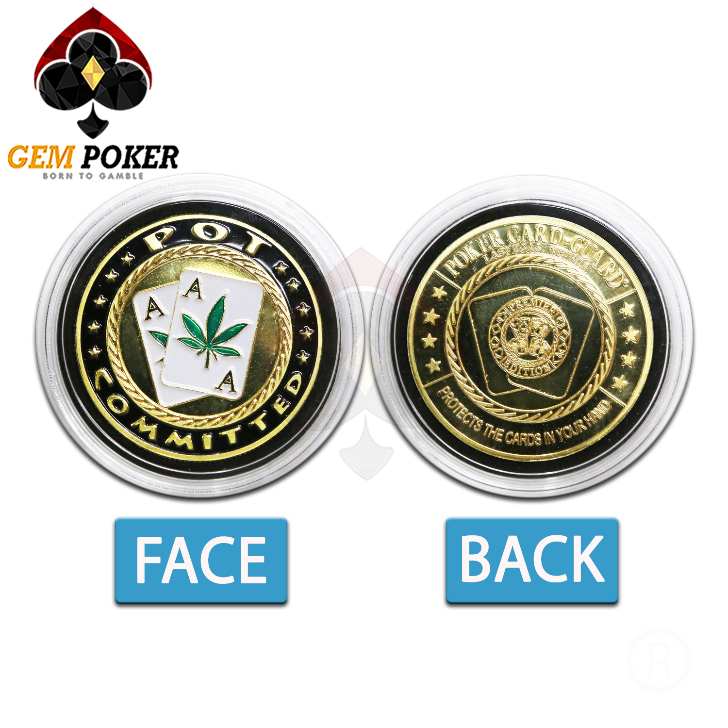 POKER CARD GUARD BULLETS