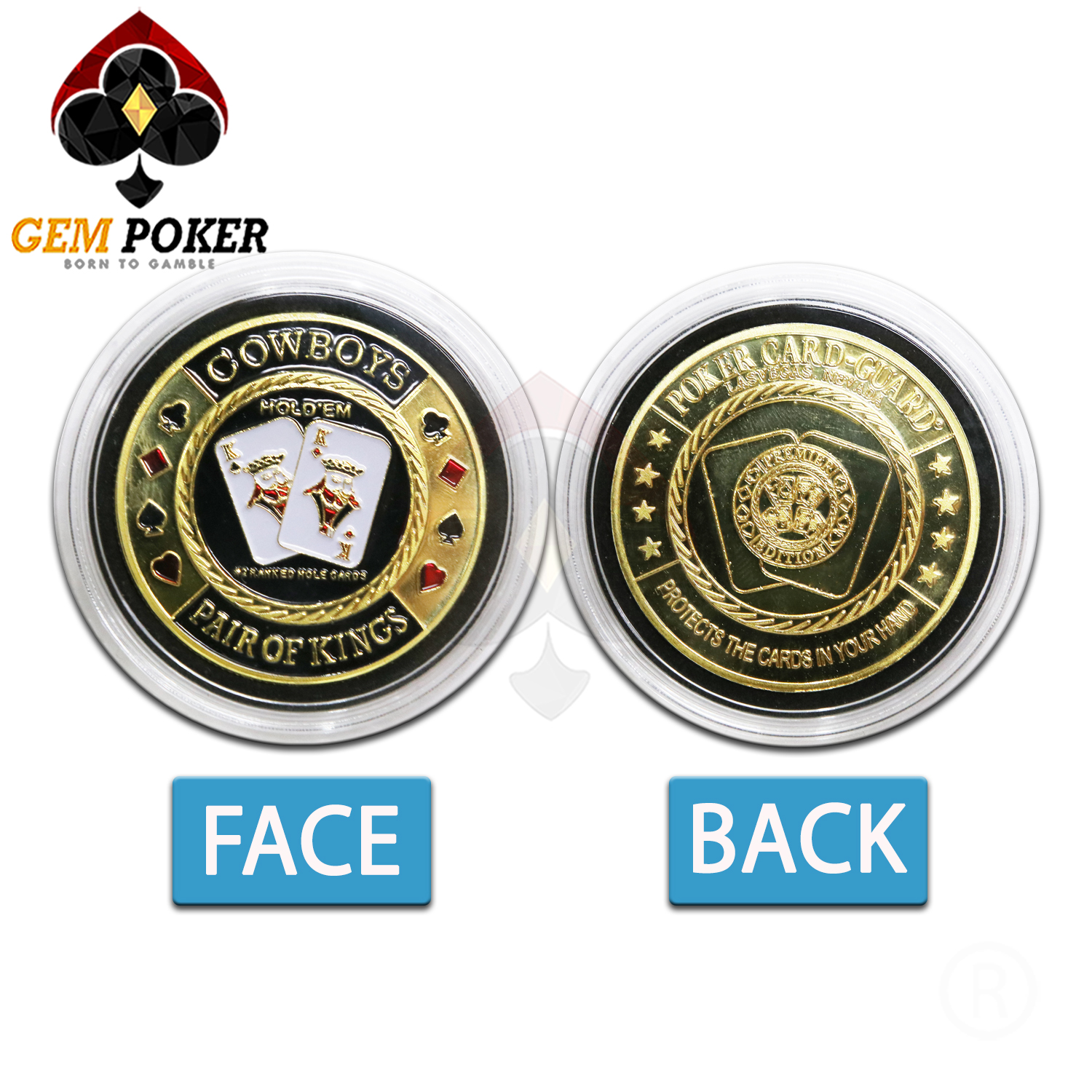 POKER CARD GUARD BULLETS