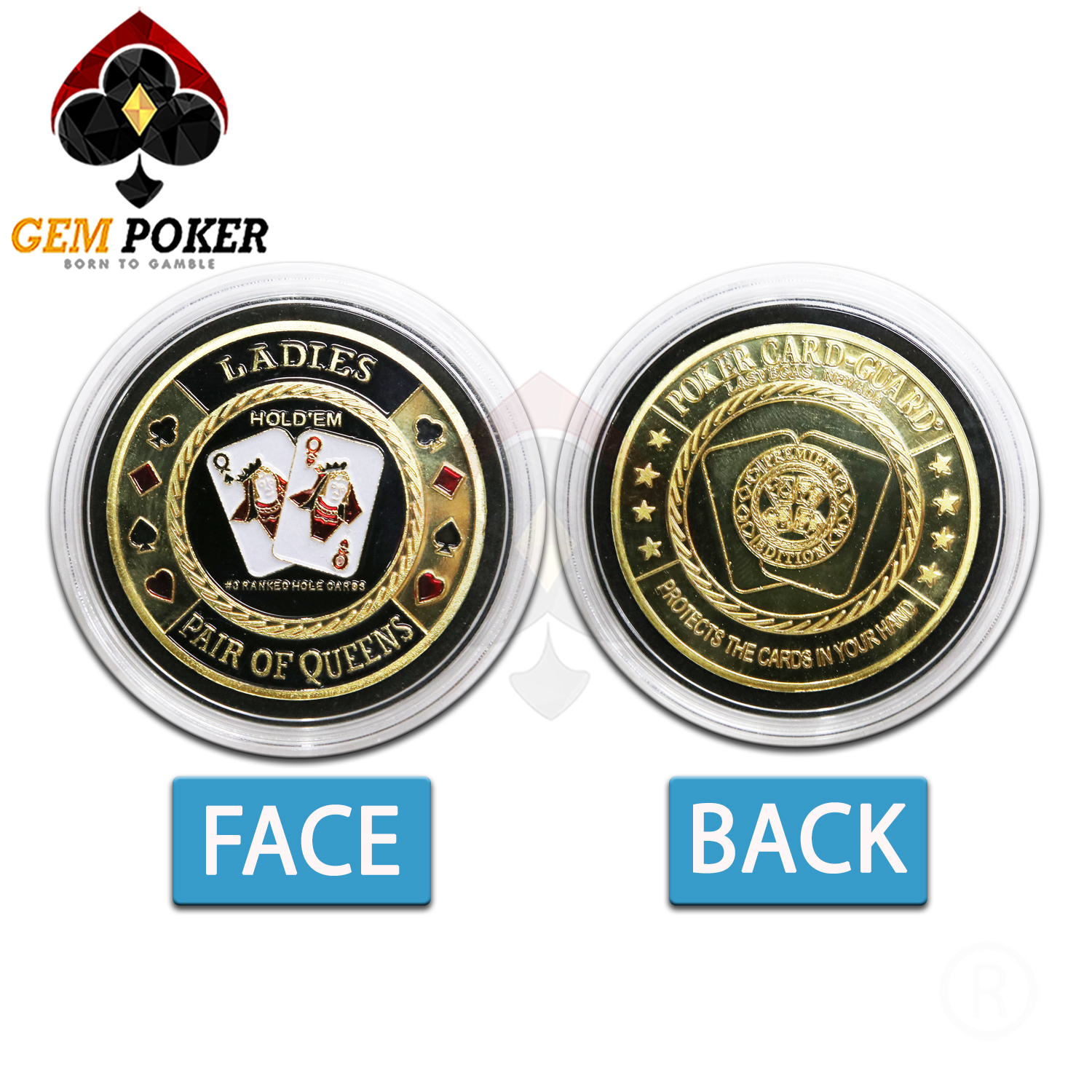 POKER CARD GUARD BULLETS