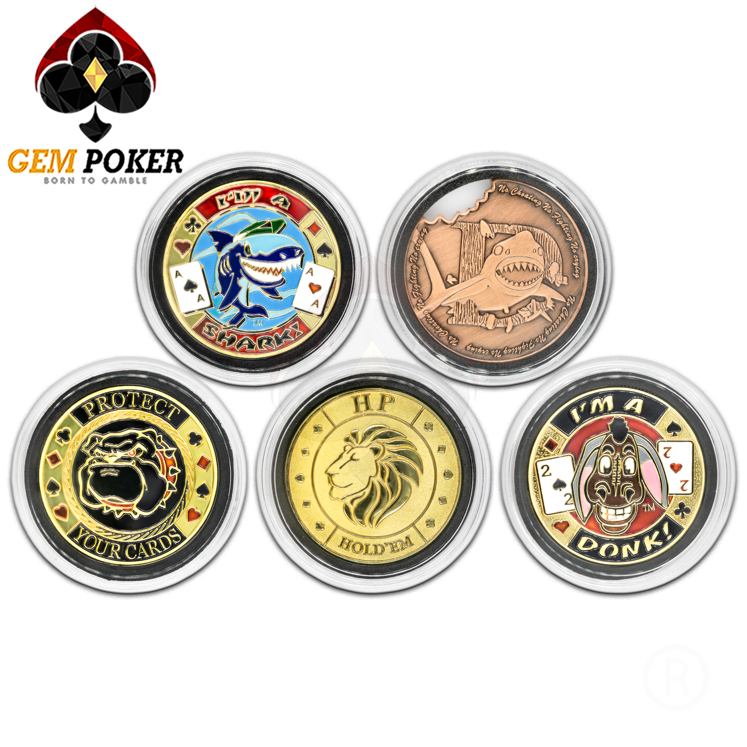 POKER CARD GUARD ANIMAL