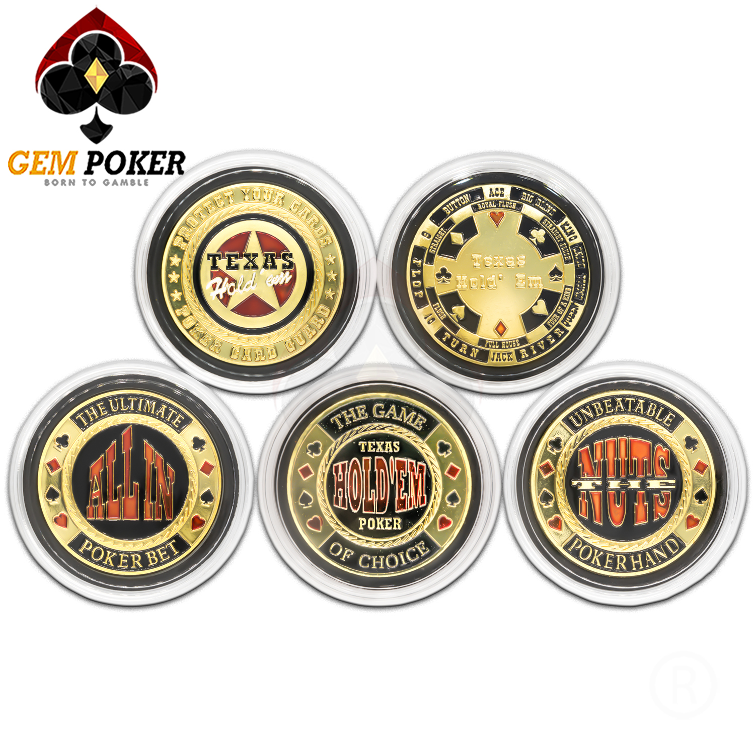 XU POKER CARD GUARD TEXAS