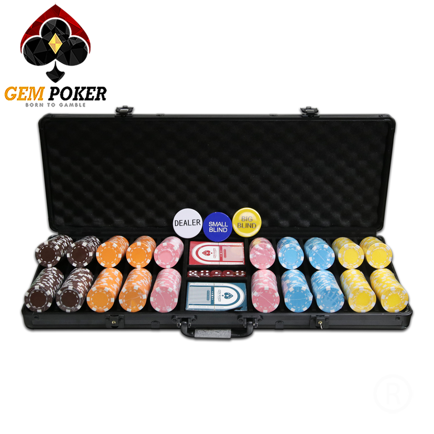 Print 500 chip poker abs 5 MÀU