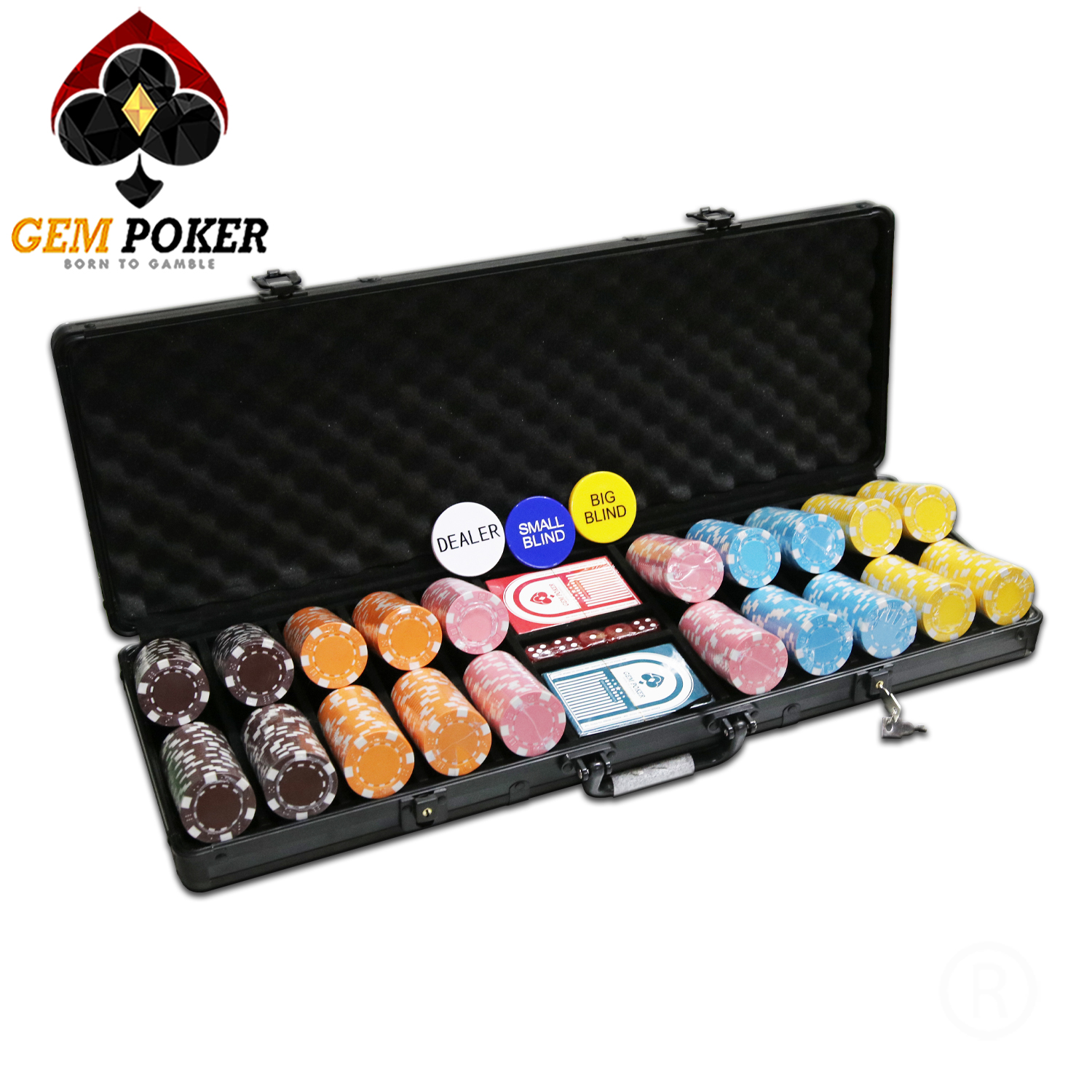 Print 500 chip poker abs 5 MÀU